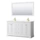 Option White / White Quartz Top / Brushed Gold Hardware