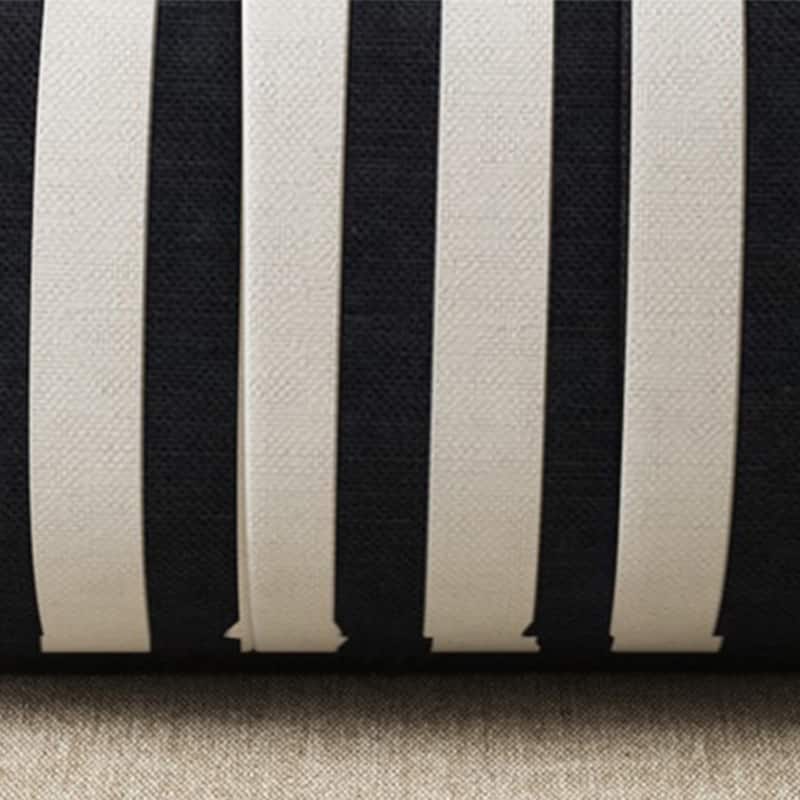 Zebra Striped Accent Chair with Fixed Back