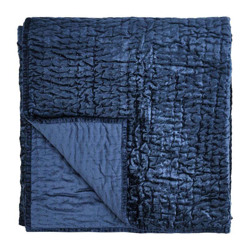 Dimitry 100% Rayon Velvet Quilt by Kosas Home