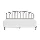 preview thumbnail 17 of 22, Hillsdale Furniture Riverbrooke Metal Arch Scallop Headboard with Frame, Bronze