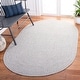 preview thumbnail 52 of 174, SAFAVIEH Handmade Braided Country Casual Lavada Rug 6' x 8' Oval - Silver/Grey