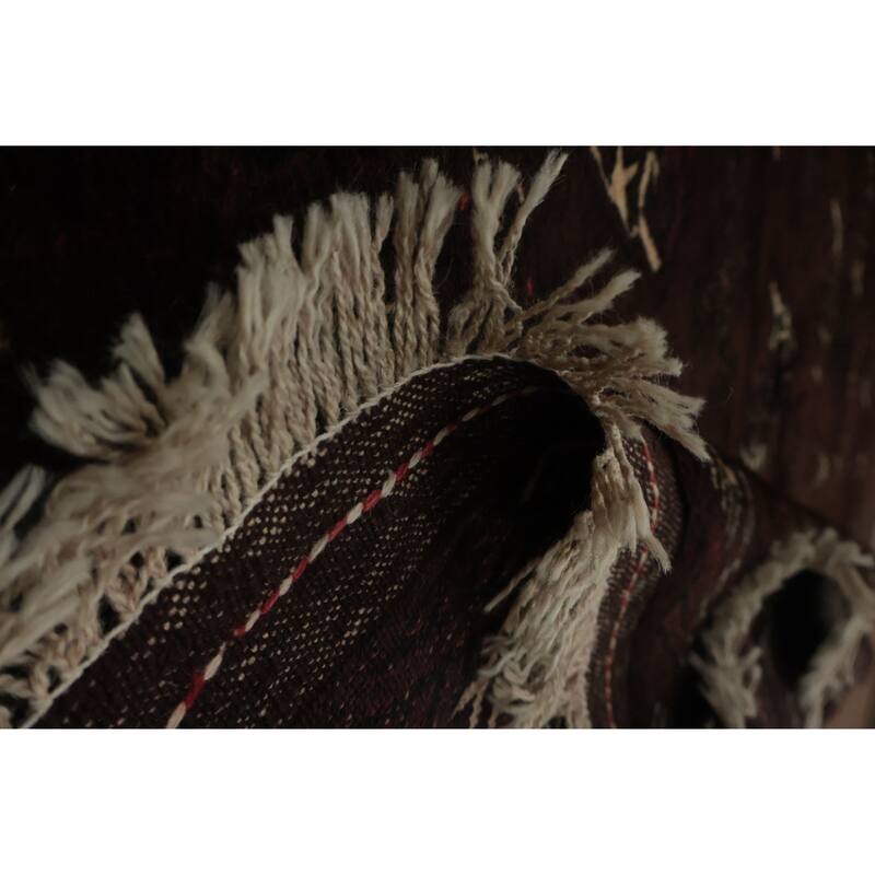 Hand Knotted Oriental 100% Wool Carpet Traditional All-Over Red Turkoman Area Rug - 12' 0'' X 7' 6''