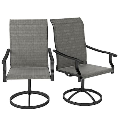 Comfortable Mesh Ergonomic Office Chair Set with 360 Swivel High Back and Durable Steel Frame - 24" W x 29.9" D x 42.5" H