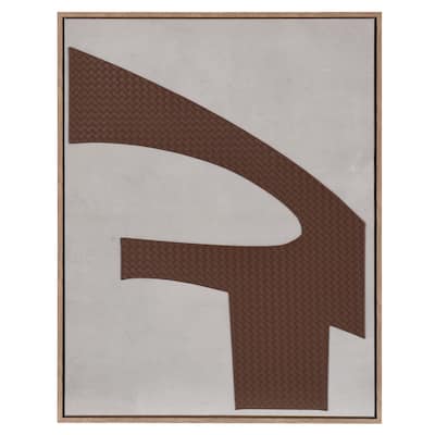 Abstract Leather I - Mixed Media Die Cut Leather On Canvas Wall Art