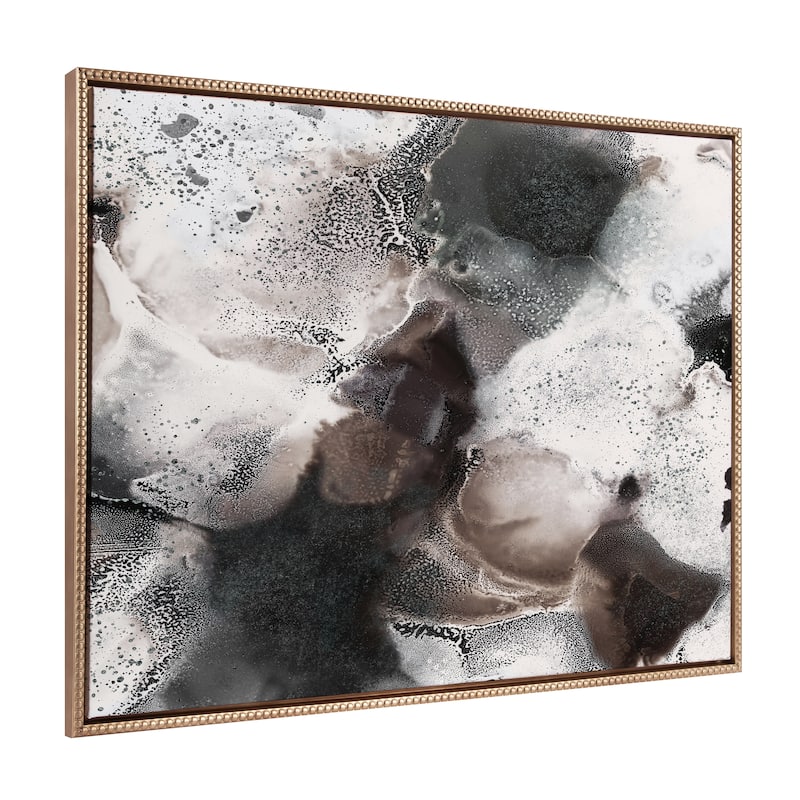 Sylvie Beaded Nebula Abstract III Framed Canvas by Amy Lighthall - 31.5x41.5