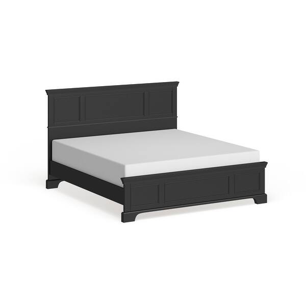 Homestyles Bedford Kingsize Traditional Ebony Wood Panel Bed On Sale Bed Bath & Beyond