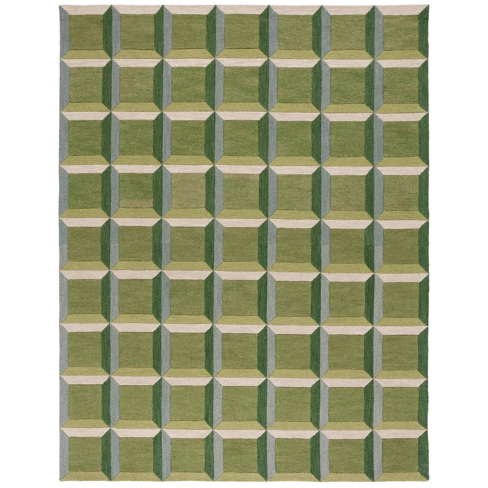 SAFAVIEH Handmade Genre Hikariko Mid-Century Modern Wool Rug