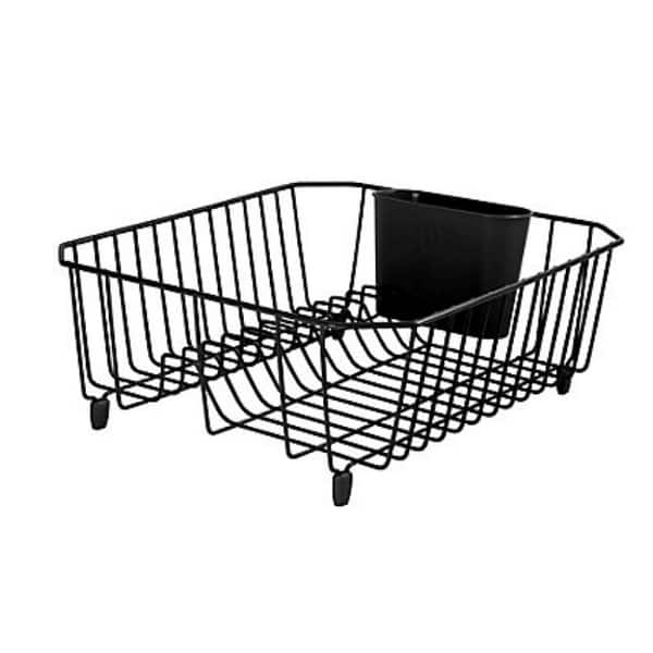 Shop Rubbermaid 6032 Ar Bla Large Dish Drainer 17 62 X 13 81 X 5 93 Black Overstock 14572105