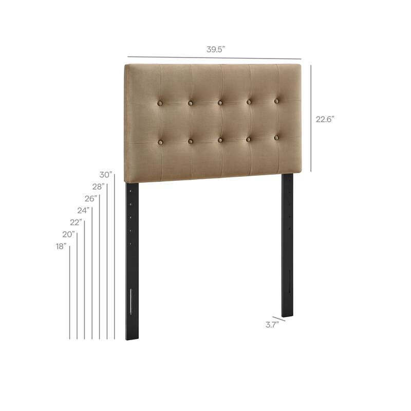 Emily Biscuit Tufted Performance Velvet Headboard