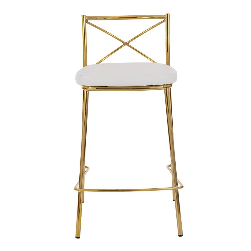 Silver Orchid Modern Charlotte Counter Stool - Set of 2