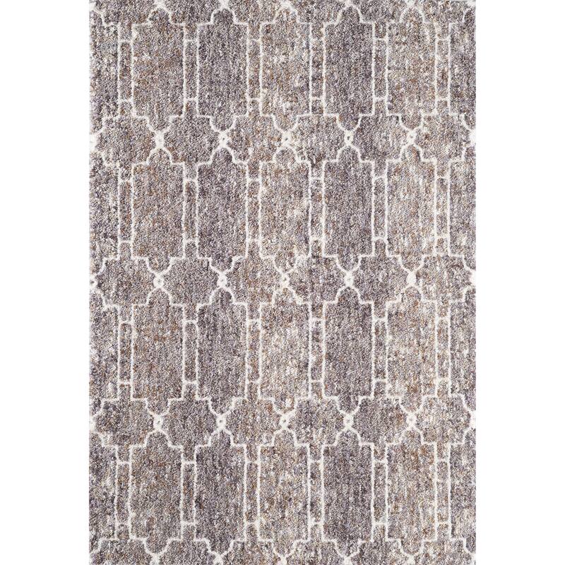 The Curated Nomad Haynee Moroccan Trellis Shag Rug