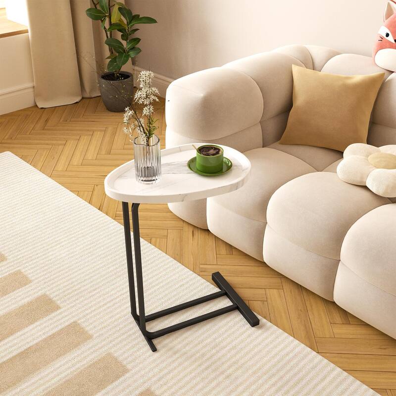 2-pieces C-Shaped Side Tabl Sofa Tables