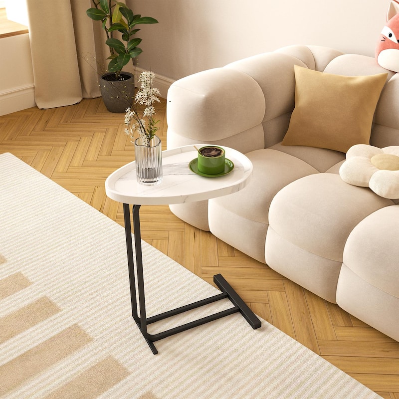 C-Shaped Side Table Sofa Tables