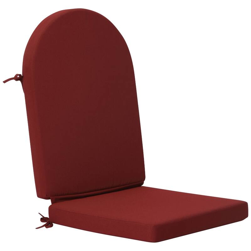 Laguna All Weather Poly Outdoor Adirondack Chair Seat And Back Cushion (Cushions Only)