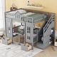 preview thumbnail 11 of 26, Full-Over-Full Bunk Bed with Changeable Table , Bunk Bed Turn into Upper Bed and Down Desk