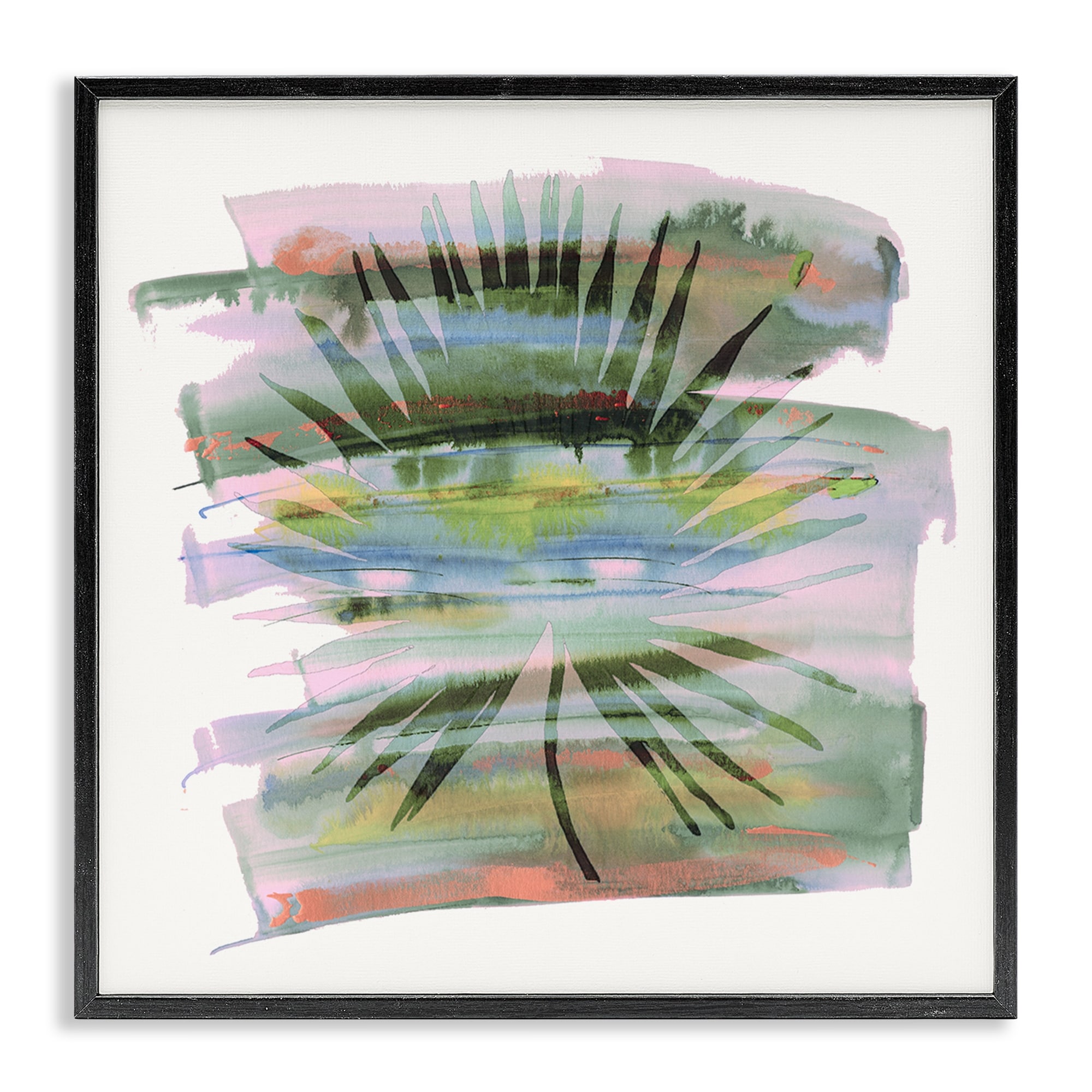 Stupell Tropical Dream Pastel Palm Framed Giclee Art Design By Susan Jill