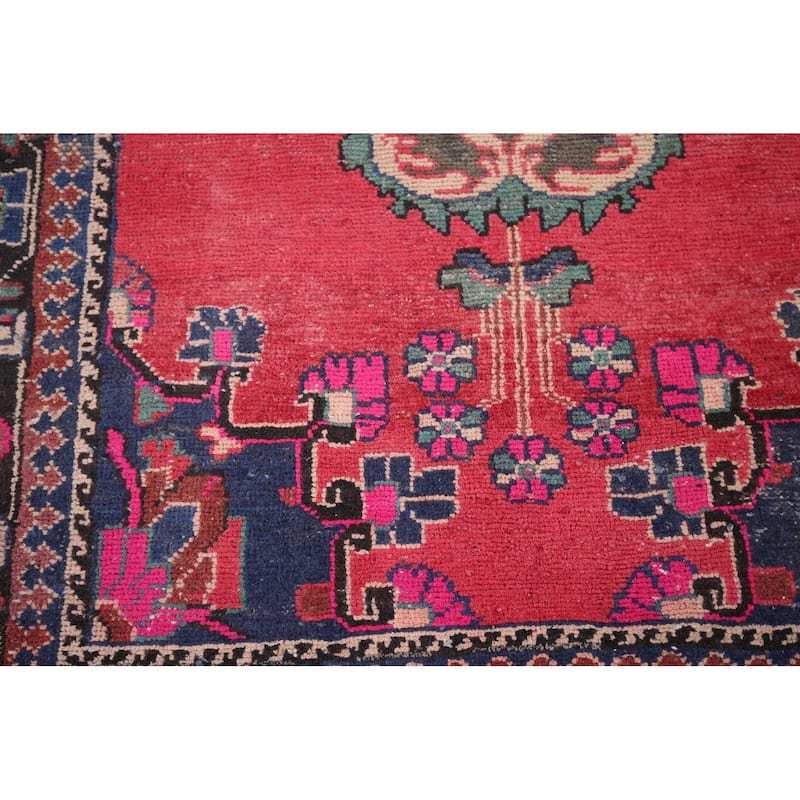 Balouch Persian Vintage Area Rug Handmade Wool Carpet - 4'2" x 7'5"