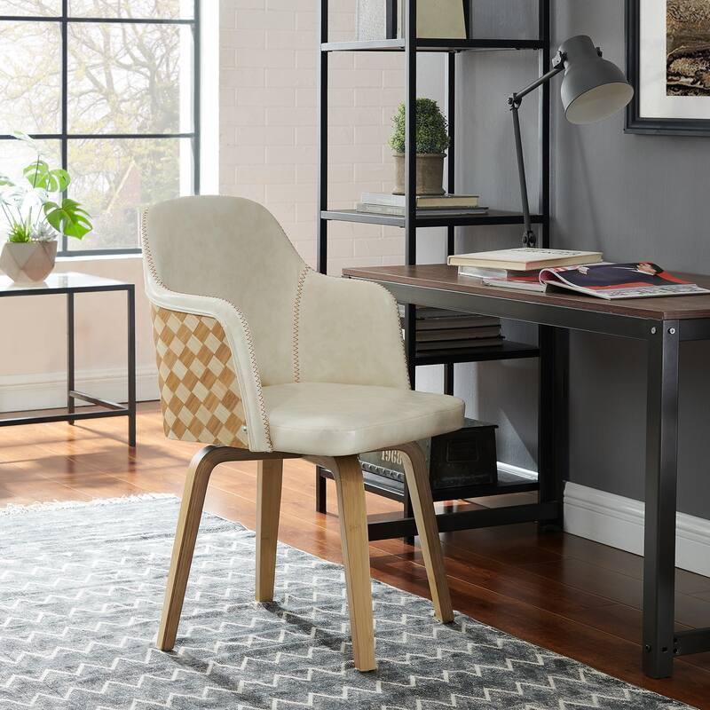 Art Leon Mid-century Swivel Accent Armchair