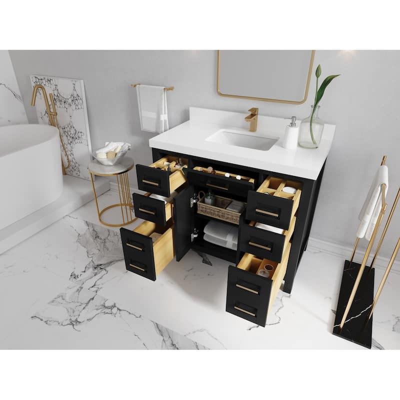 Willow Collections 42 in. W x 22 in. D Cambridge Single Sink Bathroom Vanity with Countertop