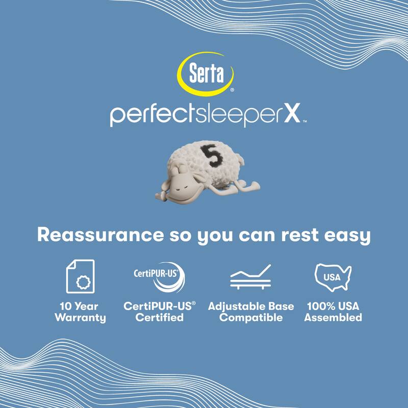 Serta Perfect Sleeper X Excelled 14.25" Hybrid Plush Mattress Set