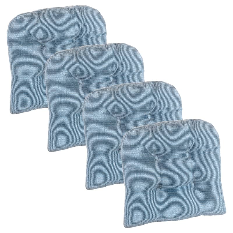 Gripper Non-Slip 15" x 15" Saturn Tufted Universal Chair Cushions (Set of 2)