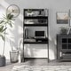 preview thumbnail 4 of 5, Tali Contemporary 2-Shelf Wall Leaning Desk with Drawer by Furniture of America