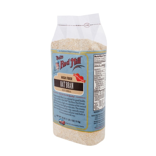 Bob's Red Mill Oat Bran Hot Cereal - 18 oz - Case of 4