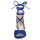 preview thumbnail 17 of 15, Women Crisscross Front Block Heeled Lace Up Sandals