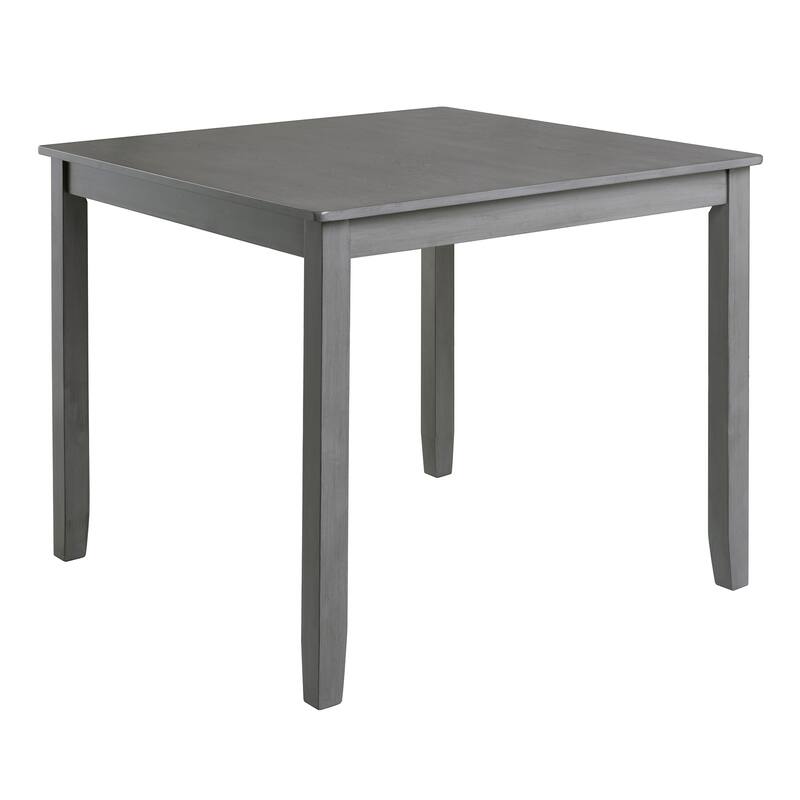 5 Piece Modern Dining Set, Square Wooden Dining Table with 4 Upholstered Chairs for Kitchen, Dining Room