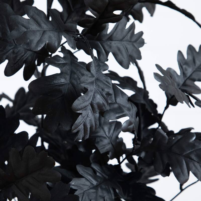 Artificial Black Oak Halloween Tree with Pot - 5'