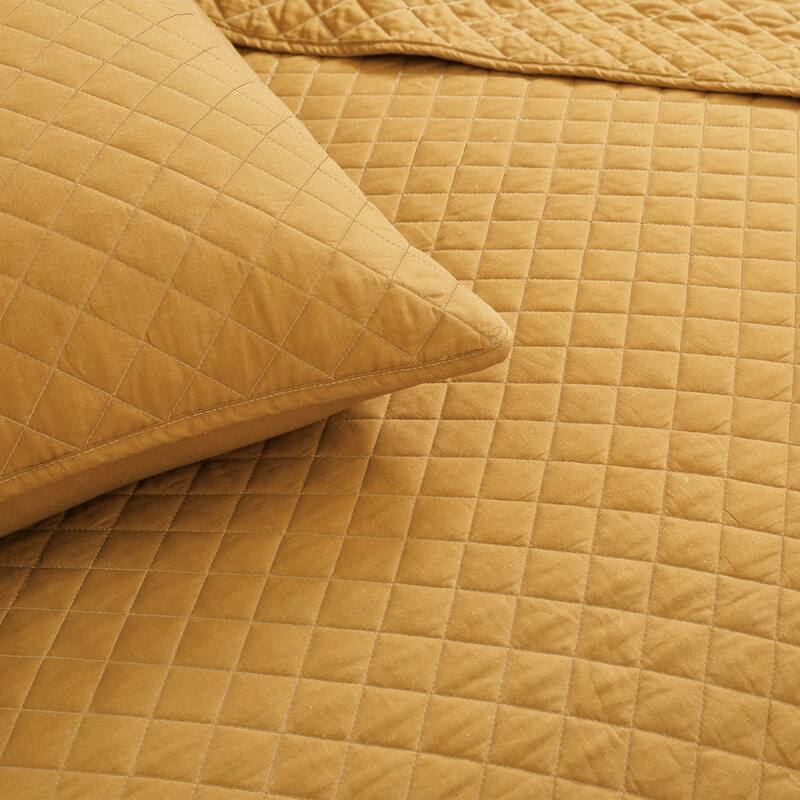 Copper Grove Balm Diamond Oversized Cotton 3-piece Quilt Set