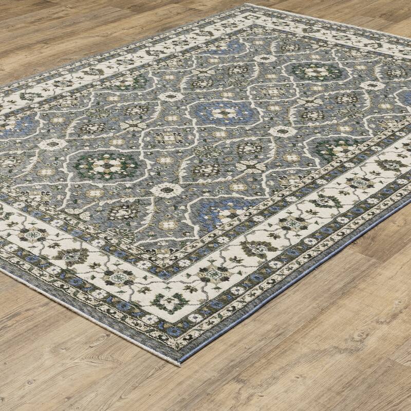Style Haven Henretta Bordered Traditional Fringe Edge Area Rug