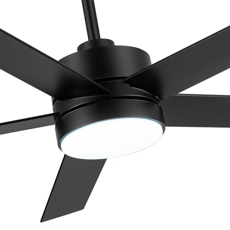 36/42/52/56/72/84-Inch Reversible 3/5/9-Blade Integrated LED Ceiling Fan with Light Remote