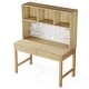 preview thumbnail 12 of 10, Industrial Kids Desk Study Table with Storage Drawers and Pegboard