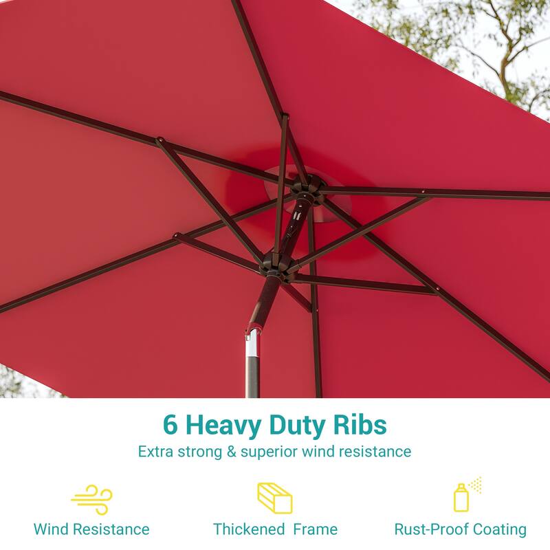 Bonosuki 7.5-foot Waterproof Sunshade Canopy Patio Umbrella