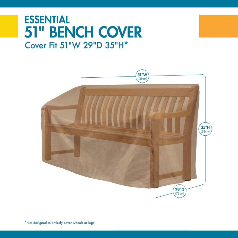 Duck Covers Essential Water-resistant Bench Cover