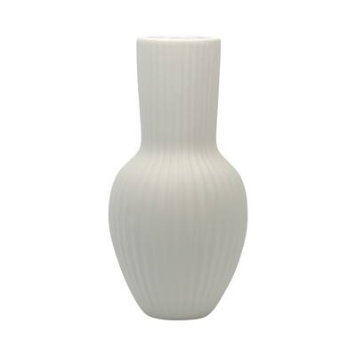 Sagebrook Home 11" Ceramic Bouquet Vase Classic White Decorative Vase for Home or Office Flower Display Great Gift Idea