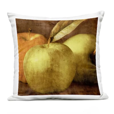 Stupell Vintage Apples Close Up Printed Outdoor Throw Pillow Design by Caroline Kelly