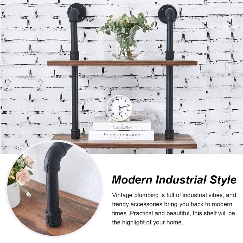 Industrial Pipe Bookshelf