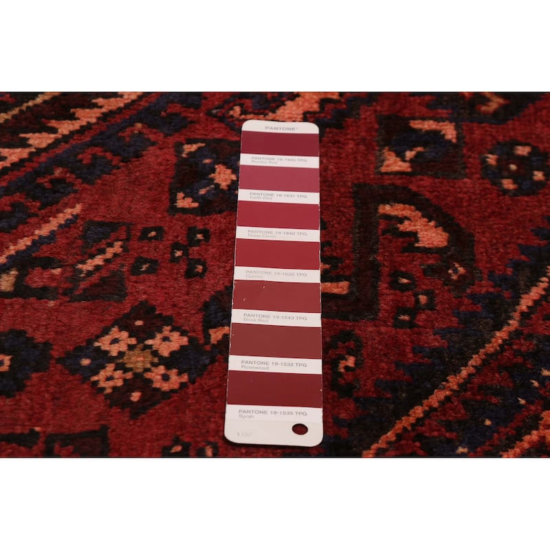 ECARPETGALLERY Hand-knotted Andelz Red Wool Rug - 3'9 x 6'1