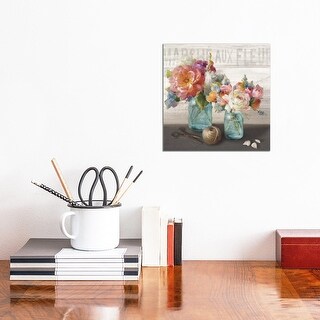 French Cottage Bouquet III' by Danhui Nai Canvas P