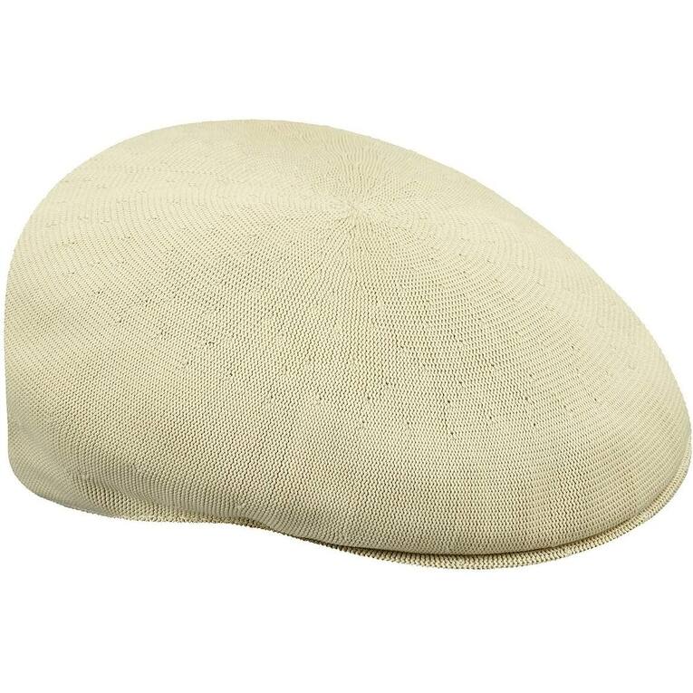Men's Comfortable Tropic 504 Flat Cap, Beige, Size X-Large