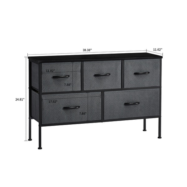 slim fit dress slacks Grey Horizontal Drawer Wood Multi-Tier Storage Dresser