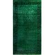 Overdyed One-of-a-Kind Hand-Knotted Area Rug - Green - 9' 1