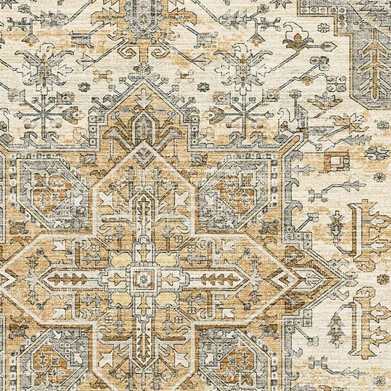 HomeRoots Oriental Traditional Rectangle Area Rug