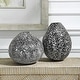 preview thumbnail 4 of 2, Uttermost 18097 Cosmic 10" Tall Ceramic Vase - Set of 2