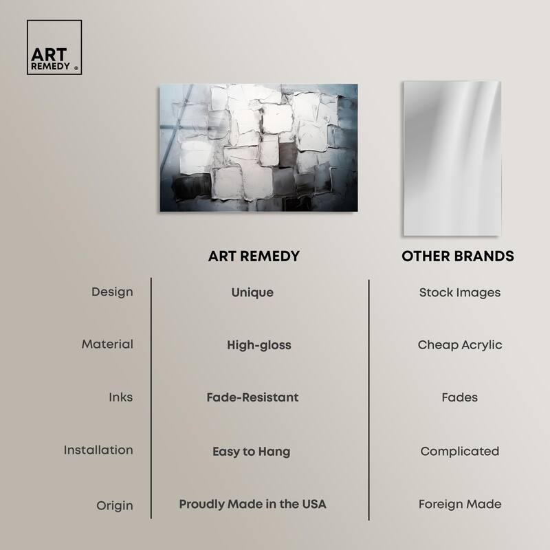 Urban Grid Acrylic by Art Remedy, Ready to Hang