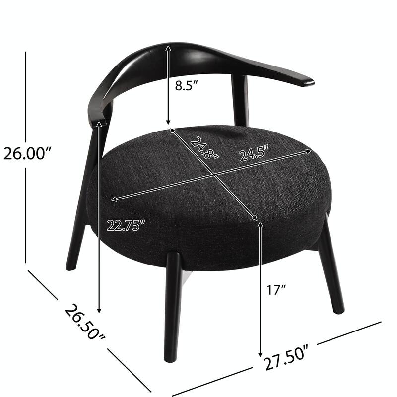 Modern Accent Chair - Natural Birch, All-Day Comfort