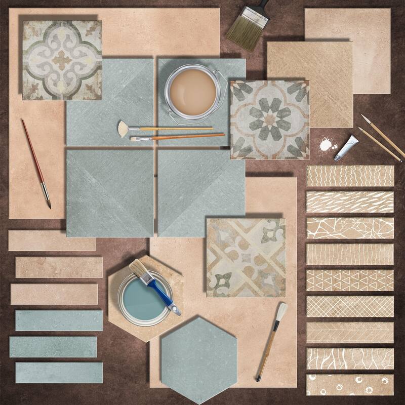 Merola Tile Atlas Brick Cotto 2-3/8" x 9-3/4" Porcelain Floor and Wall Tile