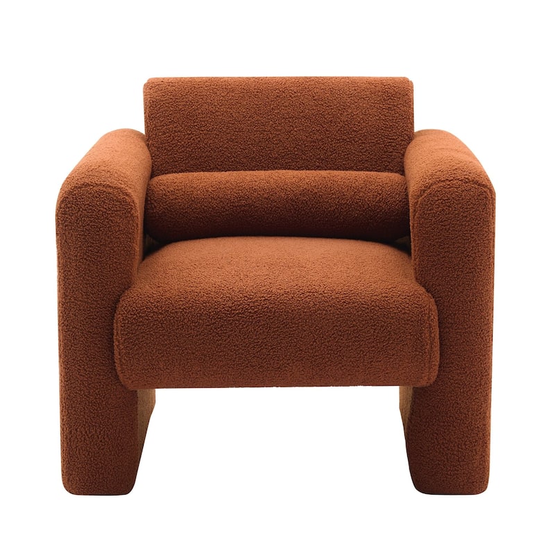 Modern Accent Arm Chair with Back and Pillow